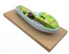 Slipper Animalcule Paramecium Model, Three Dimensional, Sectional View with Hand Painted Details and Removable Parts